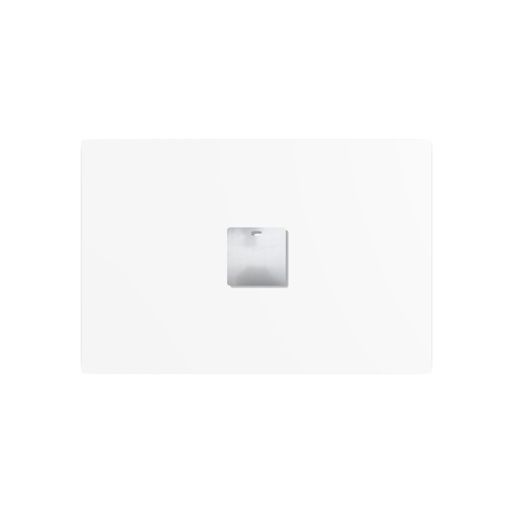 Back of Last Light on the Bayou metal print showing the wall mounting system.